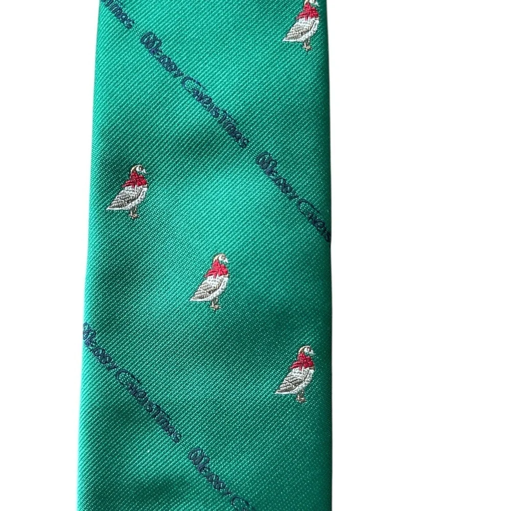 Robert Talbott for Jarrod's Merry Christmas Goose Holiday Necktie Tie